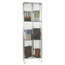 3 Compartment Economy Wire Mesh Lockers