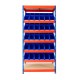 Rivet Racking Kanban Shelving With 60 x Plastic Bins Rivet Racking Kanban Shelving With 60 x Plastic Bins