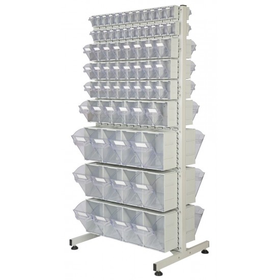 FREESTANDING DOUBLE SIDED STATIC RHINO TILT BIN KIT RTBDSSC