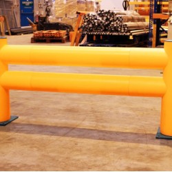 High Density Polyethylene Double Rail Barriers