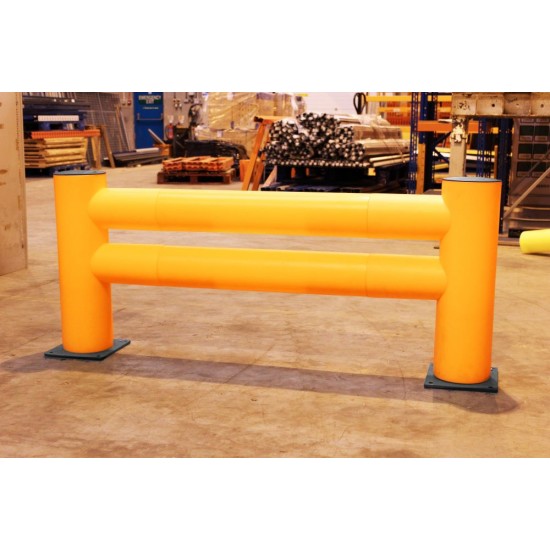 High Density Polyethylene Double Rail Barriers High Density Polyethylene Double Rail Barriers