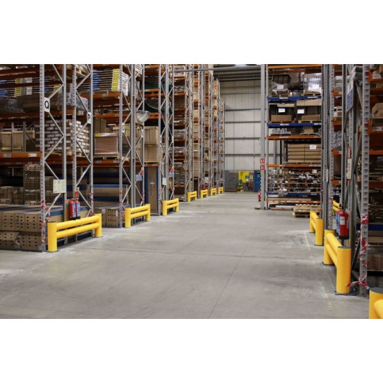 High Density Polyethylene Double Rail Barriers High Density Polyethylene Double Rail Barriers