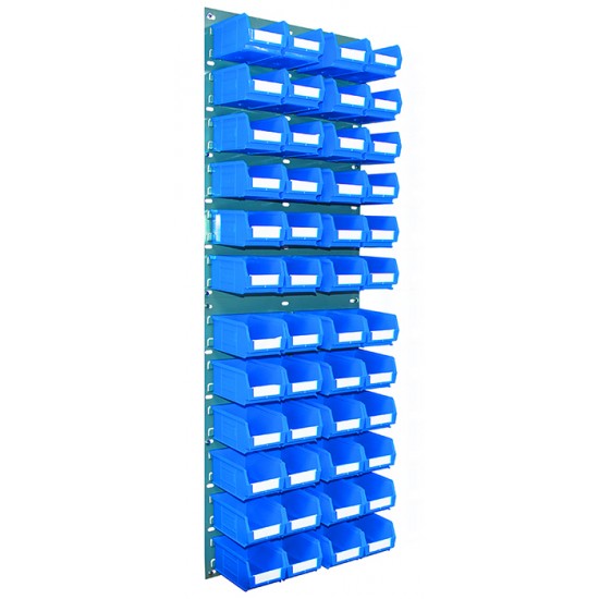 Barton Topstore Wall-Mounted Louvre Panel Bin Kit 010205V with 48 x TC2 Bins Barton Topstore Wall-Mounted Louvre Panel Bin Kit 010205V with 48 x TC2 Bins