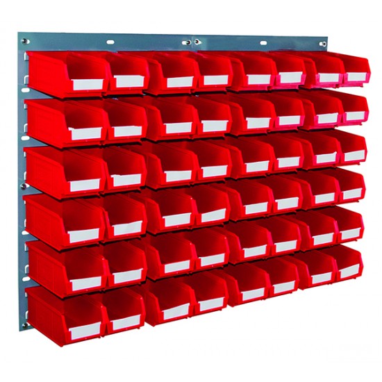 Barton Topstore Wall-Mounted Louvre Panel Bin Kit with 48 x TC2 Bins 010205 Barton Topstore Wall-Mounted Louvre Panel Bin Kit with 48 x TC2 Bins 010205