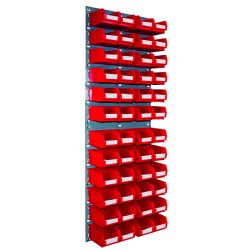 Barton Topstore Wall-Mounted Louvre Panel Bin Kit 010205V with 48 x TC2 Bins Barton Topstore Wall-Mounted Louvre Panel Bin Kit 010205V with 48 x TC2 Bins