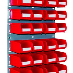 Barton Topstore Wall-Mounted Louvre Panel Bin Kit 010205V with 48 x TC2 Bins Barton Topstore Wall-Mounted Louvre Panel Bin Kit 010205V with 48 x TC2 Bins