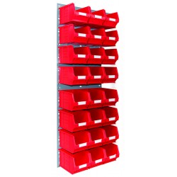 Barton Topstore Wall-Mounted Louvre Panel Bin Kit 010206V with 24 x TC3 Bins Barton Topstore Wall-Mounted Louvre Panel Bin Kit 010206V with 24 x TC3 Bins