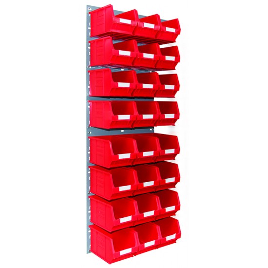 Barton Topstore Wall-Mounted Louvre Panel Bin Kit 010206V with 24 x TC3 Bins Barton Topstore Wall-Mounted Louvre Panel Bin Kit 010206V with 24 x TC3 Bins
