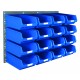 Barton Topstore Wall-Mounted Louvre Panel Bin Kit 010207 with 16 x TC4 Bins Barton Topstore Wall-Mounted Louvre Panel Bin Kit 010207 with 16 x TC4 Bins