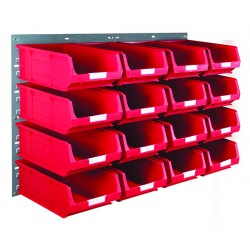 Barton Topstore Wall-Mounted Louvre Panel Bin Kit 010207 with 16 x TC4 Bins Barton Topstore Wall-Mounted Louvre Panel Bin Kit 010207 with 16 x TC4 Bins