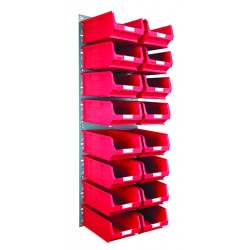 Barton Topstore Wall-Mounted Louvre Panel Bin Kit 010207V with 16 x TC4 Bins Barton Topstore Wall-Mounted Louvre Panel Bin Kit 010207V with 16 x TC4 Bins
