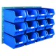 Barton Topstore Wall-Mounted Louvre Panel Bin Kit with 12 x TC5 Bins Barton Topstore Wall-Mounted Louvre Panel Bin Kit with 12 x TC5 Bins