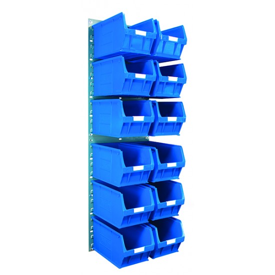Barton Topstore Wall-Mounted Louvre Panel Bin Kit 010208V with 12 x TC5 Bins Barton Topstore Wall-Mounted Louvre Panel Bin Kit 010208V with 12 x TC5 Bins