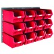 Barton Topstore Wall-Mounted Louvre Panel Bin Kit with 12 x TC5 Bins Barton Topstore Wall-Mounted Louvre Panel Bin Kit with 12 x TC5 Bins