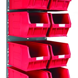 Barton Topstore Wall-Mounted Louvre Panel Bin Kit 010208V with 12 x TC5 Bins Barton Topstore Wall-Mounted Louvre Panel Bin Kit 010208V with 12 x TC5 Bins