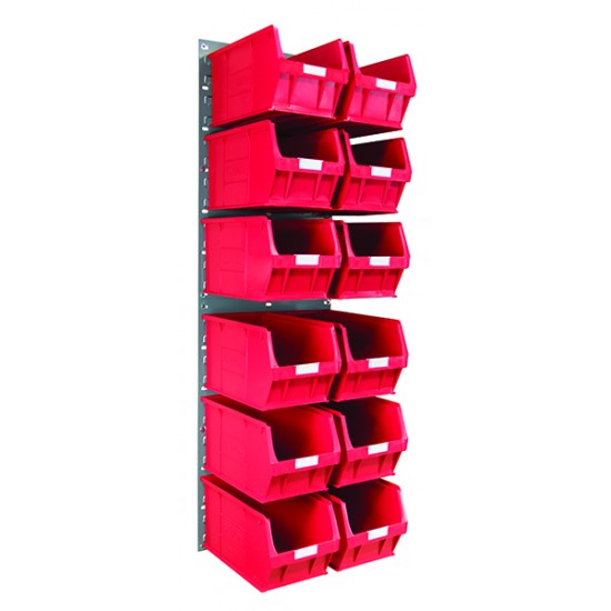 Barton Topstore Wall-Mounted Louvre Panel Bin Kit 010208V with 12 x TC5 Bins Barton Topstore Wall-Mounted Louvre Panel Bin Kit 010208V with 12 x TC5 Bins