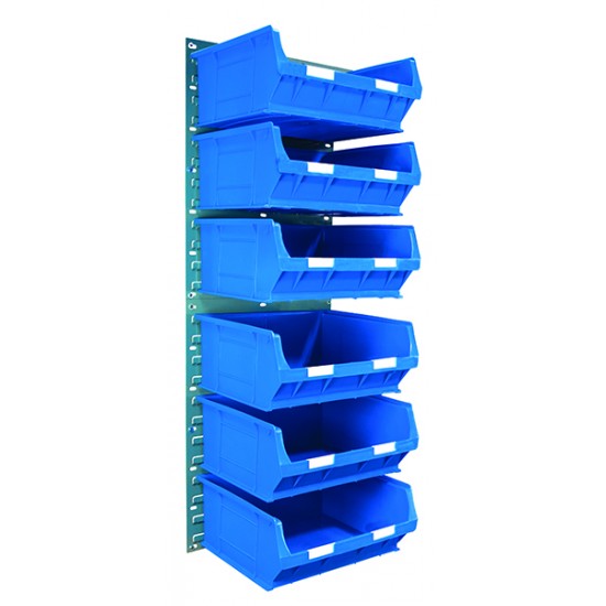 Barton Topstore Wall-Mounted Louvre Panel Bin Kit 010209V with 6 x TC6 Bins Barton Topstore Wall-Mounted Louvre Panel Bin Kit 010209V with 6 x TC6 Bins