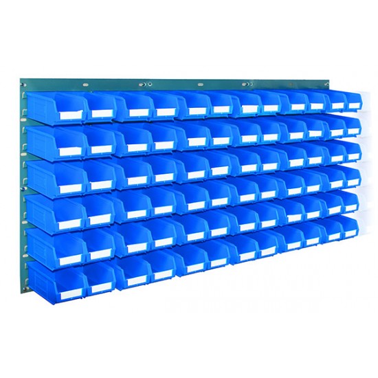 Barton Topstore Wall-Mounted Louvre Panel Bin Kit 010210 with 72 x TC2 Bins Barton Topstore Wall-Mounted Louvre Panel Bin Kit 010210 with 72 x TC2 Bins