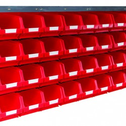 Barton Topstore Wall-Mounted Louvre Panel Bin Kit 010211 with 36 x TC3 Bins Barton Topstore Wall-Mounted Louvre Panel Bin Kit 010211 with 36 x TC3 Bins