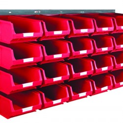 Barton Topstore Wall-Mounted Louvre Panel Bin Kit 010212 with 24 x TC4 Bins Barton Topstore Wall-Mounted Louvre Panel Bin Kit 010212 with 24 x TC4 Bins