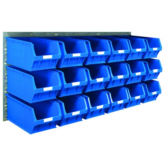 Barton Topstore Wall-Mounted Louvre Panel Bin Kit 010213 with 18 x TC5 Bins Barton Topstore Wall-Mounted Louvre Panel Bin Kit 010213 with 18 x TC5 Bins
