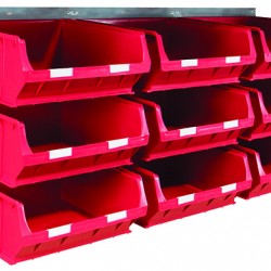 Barton Topstore Wall-Mounted Louvre Panel Bin Kit 010214 with 9 x TC6 Bins Barton Topstore Wall-Mounted Louvre Panel Bin Kit 010214 with 9 x TC6 Bins