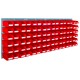 Barton Topstore Wall-Mounted Louvre Panel Bin Kit 010215 with 96 x TC2 Bins