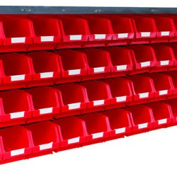 Barton Topstore Wall-Mounted Louvre Panel Bin Kit 010216 with 48 x TC3 Bins Barton Topstore Wall-Mounted Louvre Panel Bin Kit 010216 with 48 x TC3 Bins