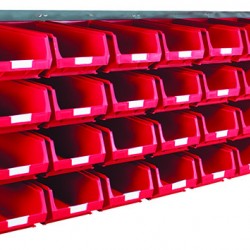 Barton Topstore Wall-Mounted Louvre Panel Bin Kit 010217 with 32 x TC4 Bins Barton Topstore Wall-Mounted Louvre Panel Bin Kit 010217 with 32 x TC4 Bins