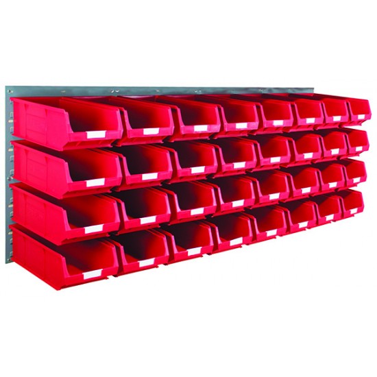 Barton Topstore Wall-Mounted Louvre Panel Bin Kit 010217 with 32 x TC4 Bins Barton Topstore Wall-Mounted Louvre Panel Bin Kit 010217 with 32 x TC4 Bins