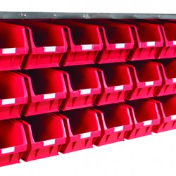Barton Topstore Wall-Mounted Louvre Panel Bin Kit 010218 with 24 x TC5 Bins Barton Topstore Wall-Mounted Louvre Panel Bin Kit 010218 with 24 x TC5 Bins