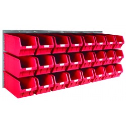 Barton Topstore Wall-Mounted Louvre Panel Bin Kit 010218 with 24 x TC5 Bins Barton Topstore Wall-Mounted Louvre Panel Bin Kit 010218 with 24 x TC5 Bins