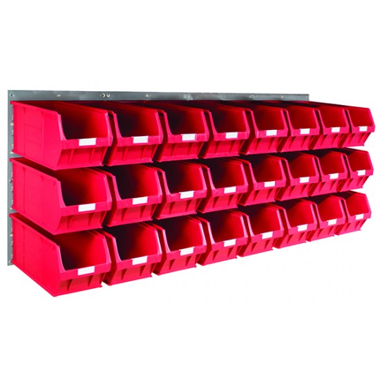 Barton Topstore Wall-Mounted Louvre Panel Bin Kit 010218 with 24 x TC5 Bins Barton Topstore Wall-Mounted Louvre Panel Bin Kit 010218 with 24 x TC5 Bins