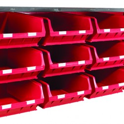 Barton Topstore Wall-Mounted Louvre Panel Bin Kit 010219 with 12 x TC6 Bins Barton Topstore Wall-Mounted Louvre Panel Bin Kit 010219 with 12 x TC6 Bins