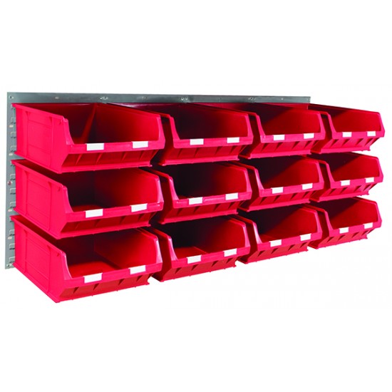 Barton Topstore Wall-Mounted Louvre Panel Bin Kit 010219 with 12 x TC6 Bins Barton Topstore Wall-Mounted Louvre Panel Bin Kit 010219 with 12 x TC6 Bins