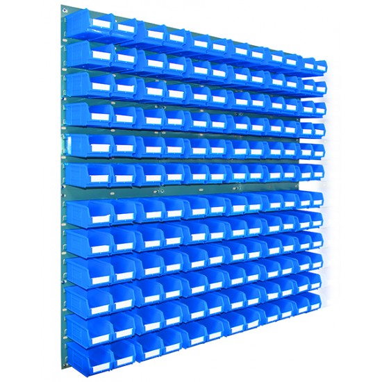 Barton Topstore Wall-Mounted Louvre Panel Bin Kit 010220 with 144 x TC2 Bins Barton Topstore Wall-Mounted Louvre Panel Bin Kit 010220 with 144 x TC2 Bins