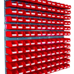 Barton Topstore Wall-Mounted Louvre Panel Bin Kit 010220 with 144 x TC2 Bins Barton Topstore Wall-Mounted Louvre Panel Bin Kit 010220 with 144 x TC2 Bins