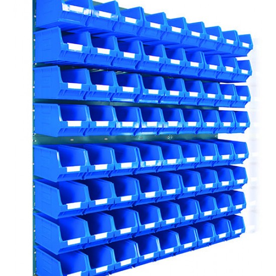Barton Topstore Wall-Mounted Louvre Panel Bin Kit 010221 with 72 x TC3 Bins Barton Topstore Wall-Mounted Louvre Panel Bin Kit 010221 with 72 x TC3 Bins