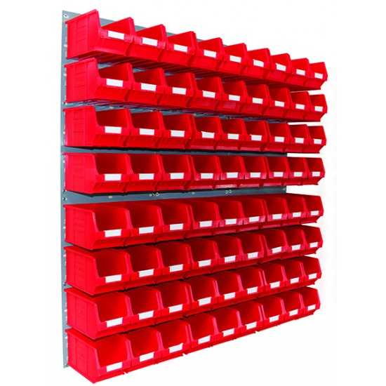 Barton Topstore Wall-Mounted Louvre Panel Bin Kit 010221 with 72 x TC3 Bins Barton Topstore Wall-Mounted Louvre Panel Bin Kit 010221 with 72 x TC3 Bins