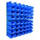 Barton Topstore Wall-Mounted Louvre Panel Bin Kit 010222 with 48 x TC4 Bins