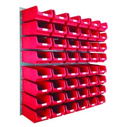 Barton Topstore Wall-Mounted Louvre Panel Bin Kit 010222 with 48 x TC4 Bins Barton Topstore Wall-Mounted Louvre Panel Bin Kit 010222 with 48 x TC4 Bins