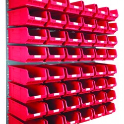 Barton Topstore Wall-Mounted Louvre Panel Bin Kit 010222 with 48 x TC4 Bins Barton Topstore Wall-Mounted Louvre Panel Bin Kit 010222 with 48 x TC4 Bins