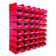 Barton Topstore Wall-Mounted Louvre Panel Bin Kit 010222 with 48 x TC4 Bins