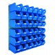 Barton Topstore Wall-Mounted Louvre Panel Bin Kit 010223 with 36 x TC5 Bins