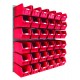 Barton Topstore Wall-Mounted Louvre Panel Bin Kit 010223 with 36 x TC5 Bins