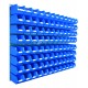 Barton Topstore Wall-Mounted Louvre Panel Bin Kit 010226 with 96 x TC3 Bins