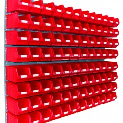 Barton Topstore Wall-Mounted Louvre Panel Bin Kit 010226 with 96 x TC3 Bins Barton Topstore Wall-Mounted Louvre Panel Bin Kit 010226 with 96 x TC3 Bins