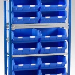 Toprax Standard bay Shelving With TC Size 6 Bin Kits