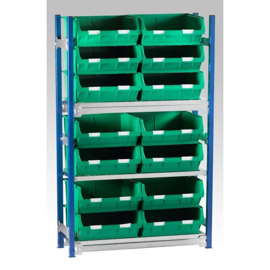 Toprax Standard bay Shelving With TC Size 6 Bin Kits Toprax Standard bay Shelving With TC Size 6 Bin Kits