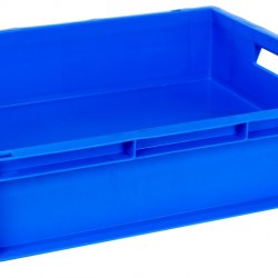 Topstore European 600 x 400mm Stacking Coloured Containers E6412-BLUE/2 (22 Litre)
